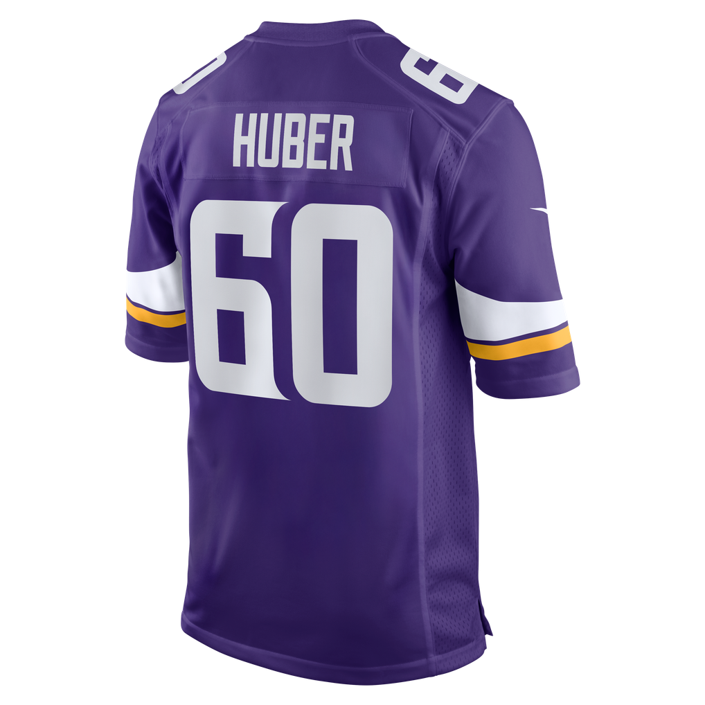 Men's Minnesota Vikings Joe Huber Purple Team Game Jersey