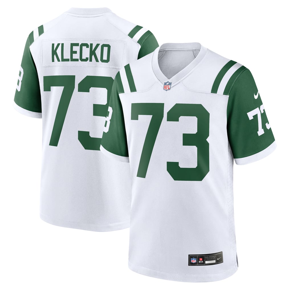 Men's New York Jets Joe Klecko White Retired Player Alternate Game Jersey