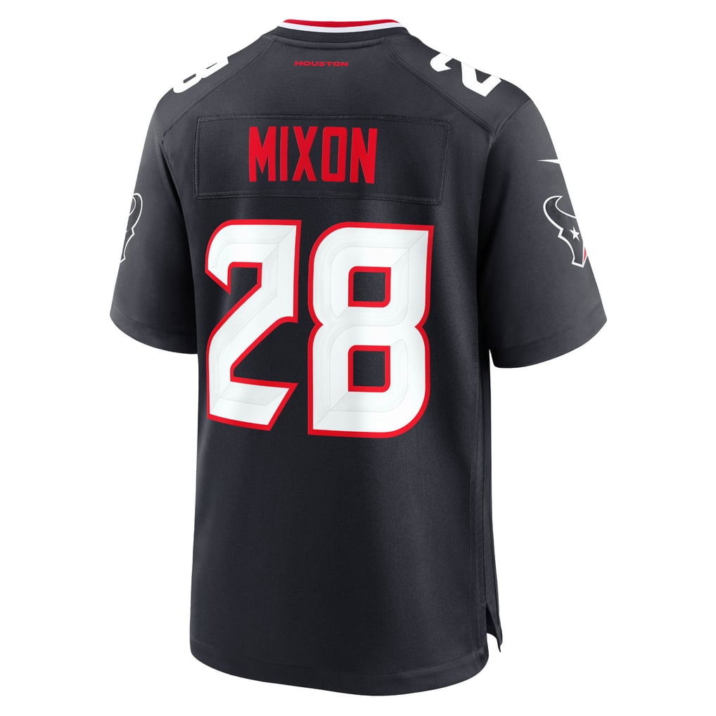 Men's Houston Texans Joe Mixon Navy Game Jersey
