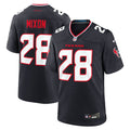 Men's Houston Texans Joe Mixon Navy Game Jersey
