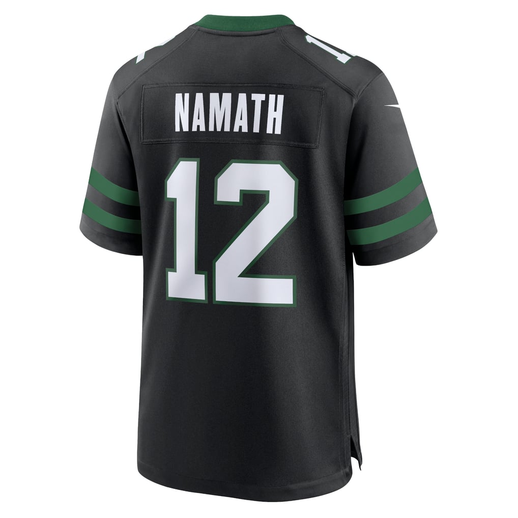 Men's New York Jets Joe Namath Legacy Black Alternate Retired Player Game Jersey