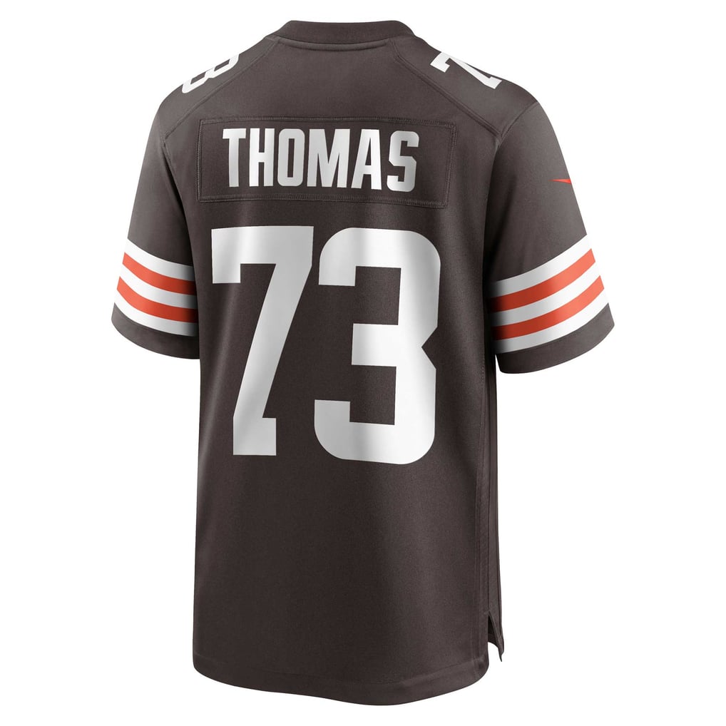 Men's Cleveland Browns Joe Thomas Brown Retired Player Game Jersey