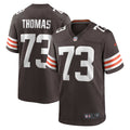 Men's Cleveland Browns Joe Thomas Brown Retired Player Game Jersey