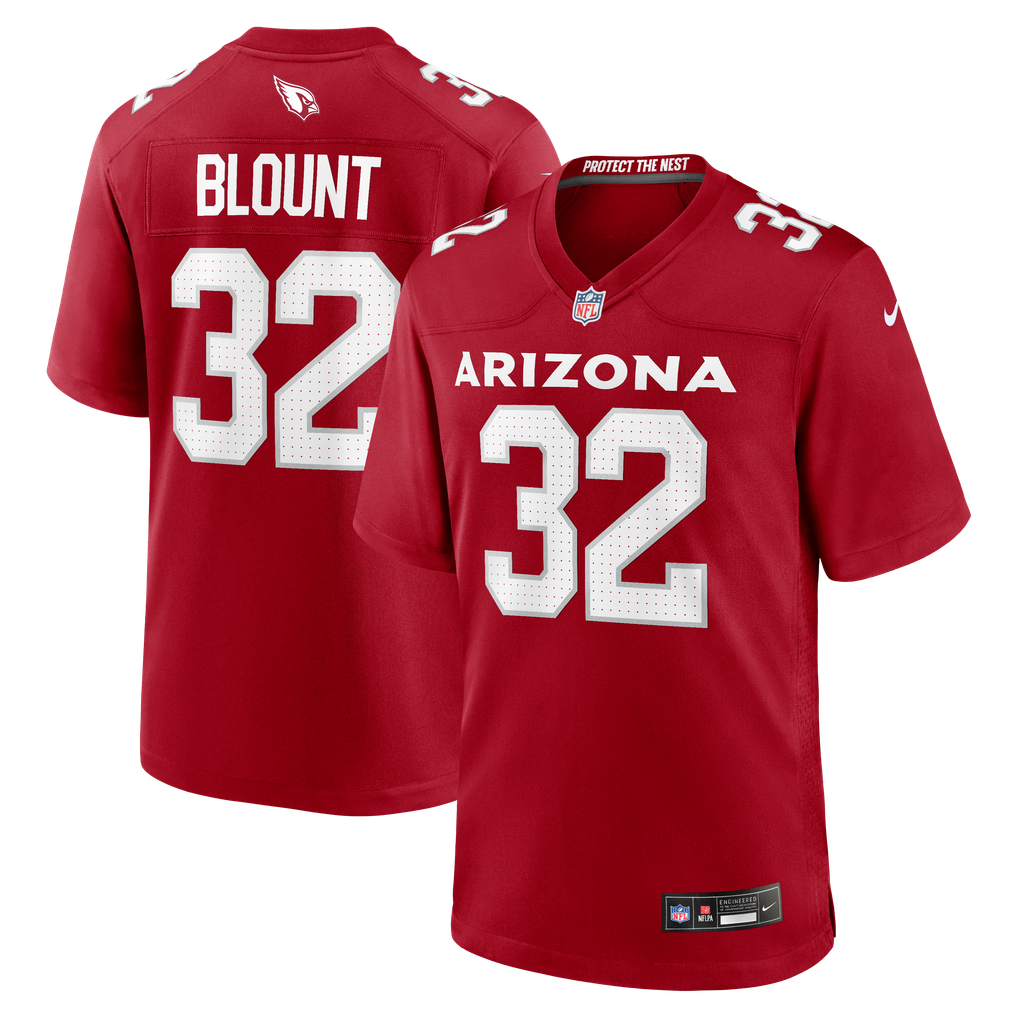 Men's Arizona Cardinals Joey Blount Cardinal Game Jersey