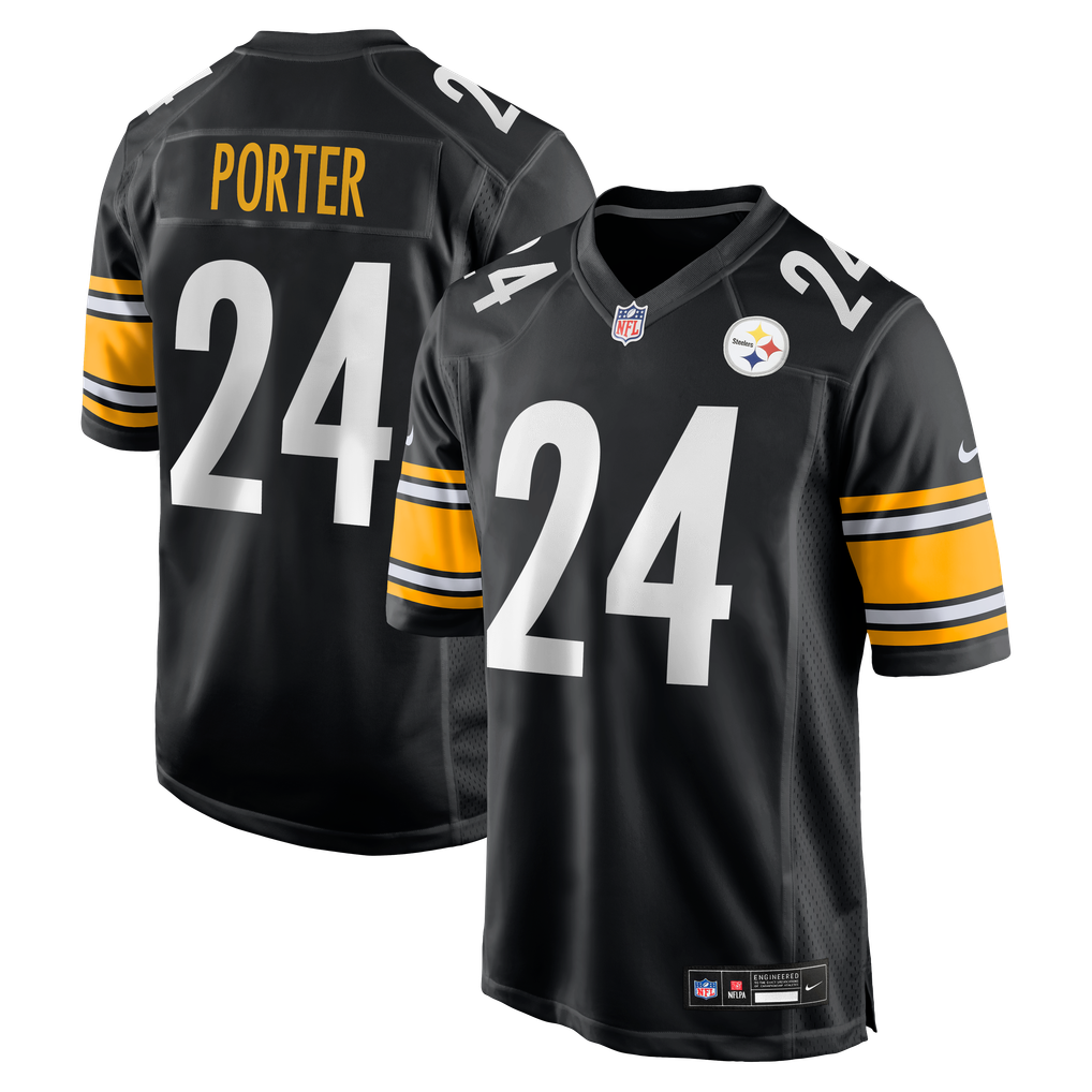 Men's Pittsburgh Steelers Joey Porter Jr. Black Game Jersey