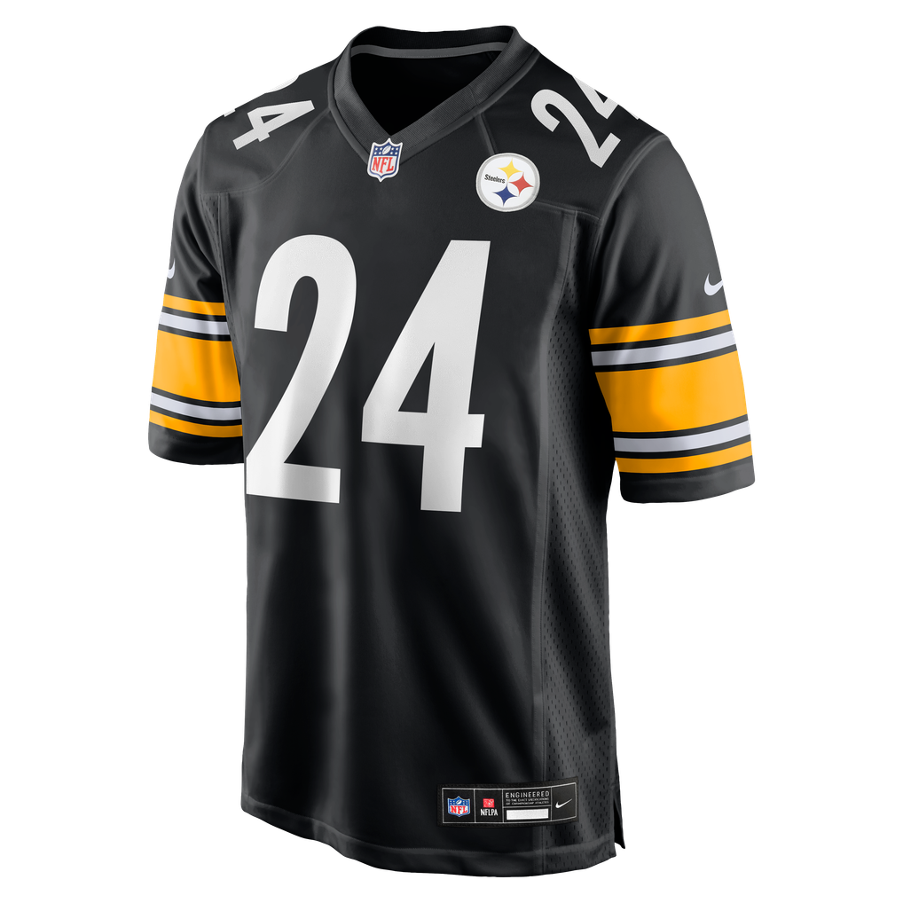 Men's Pittsburgh Steelers Joey Porter Jr. Black Game Jersey