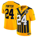 Men's Pittsburgh Steelers Joey Porter Jr. Gold Alternate 1933 Throwback Vapor F.U.S.E. Limited Jersey