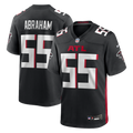Men's Atlanta Falcons John Abraham Black Game Retired Player Jersey