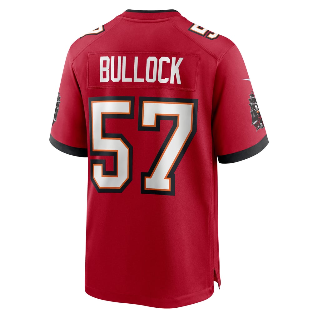 Men's Tampa Bay Buccaneers John Bullock Red Team Game Jersey