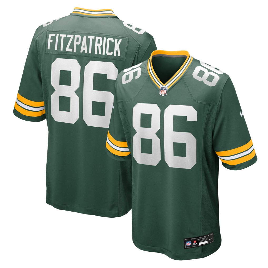 Men's Green Bay Packers John FitzPatrick Green Team Game Jersey