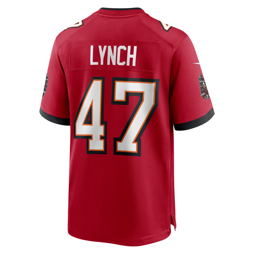 Men's Tampa Bay Buccaneers John Lynch Red Game Retired Player Jersey