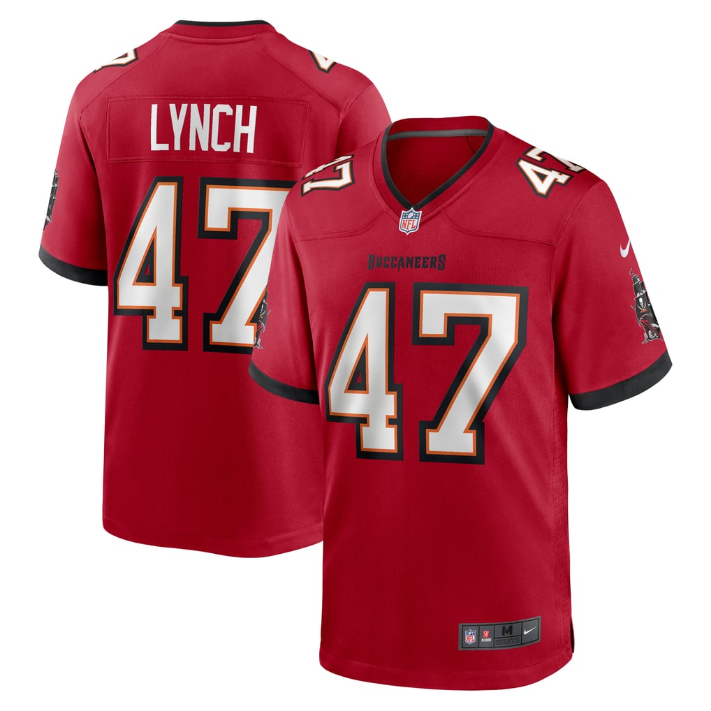 Men's Tampa Bay Buccaneers John Lynch Red Retired Player Game Jersey