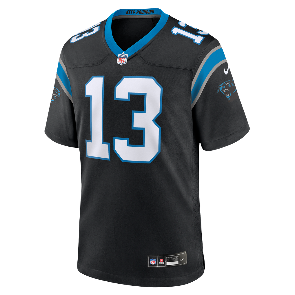 Men's Carolina Panthers John Metchie III Black Team Game Jersey