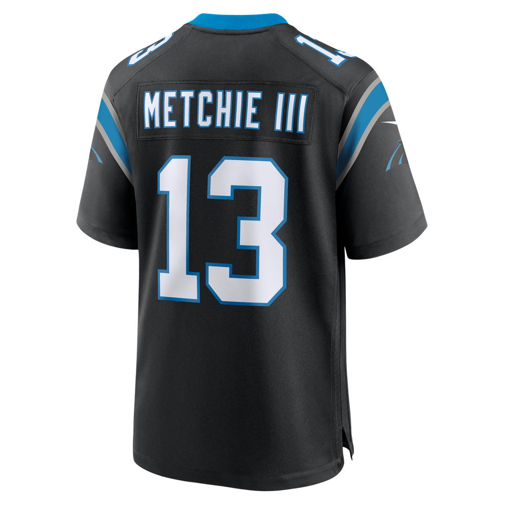 Men's Carolina Panthers John Metchie III Black Team Game Jersey