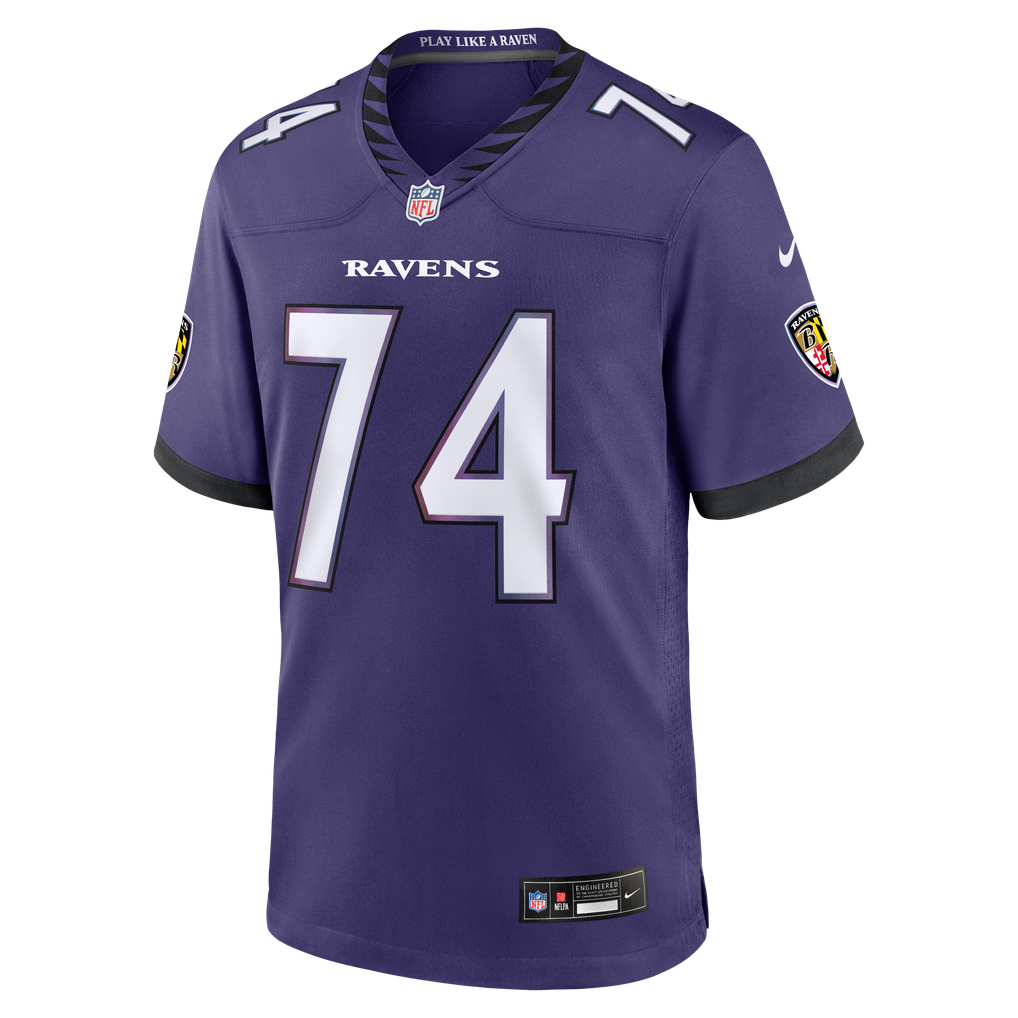 Men's Baltimore Ravens John Simpson Purple Team Game Jersey