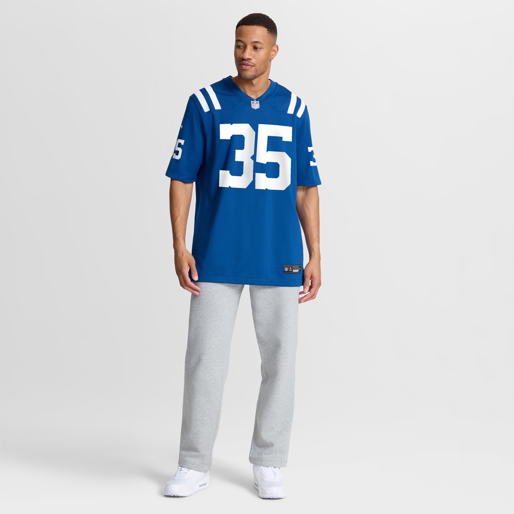 Men's Indianapolis Colts Johnathan Edwards Royal Team Game Jersey