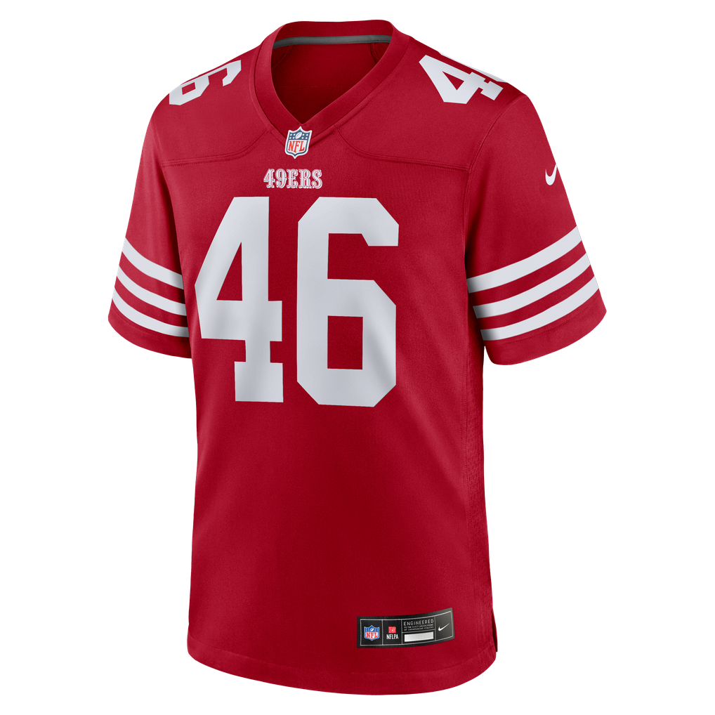Men's San Francisco 49ers Jon Weeks Scarlet Team Game Jersey