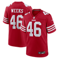 Men's San Francisco 49ers Jon Weeks Scarlet Team Game Jersey