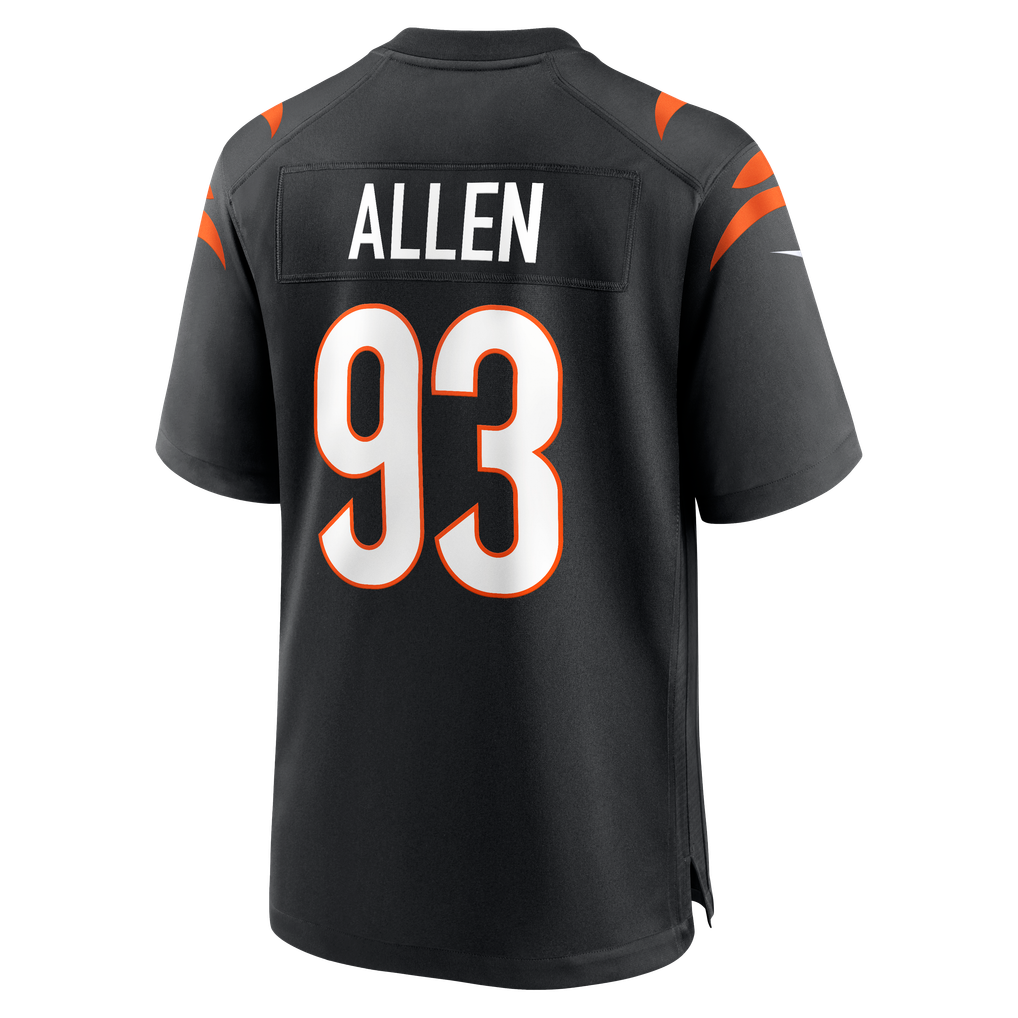 Men's Cincinnati Bengals Jonathan Allen Black Team Game Jersey