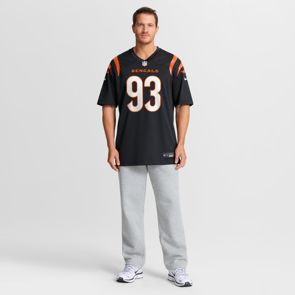 Men's Cincinnati Bengals Jonathan Allen Black Team Game Jersey
