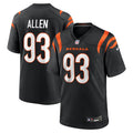 Men's Cincinnati Bengals Jonathan Allen Black Team Game Jersey