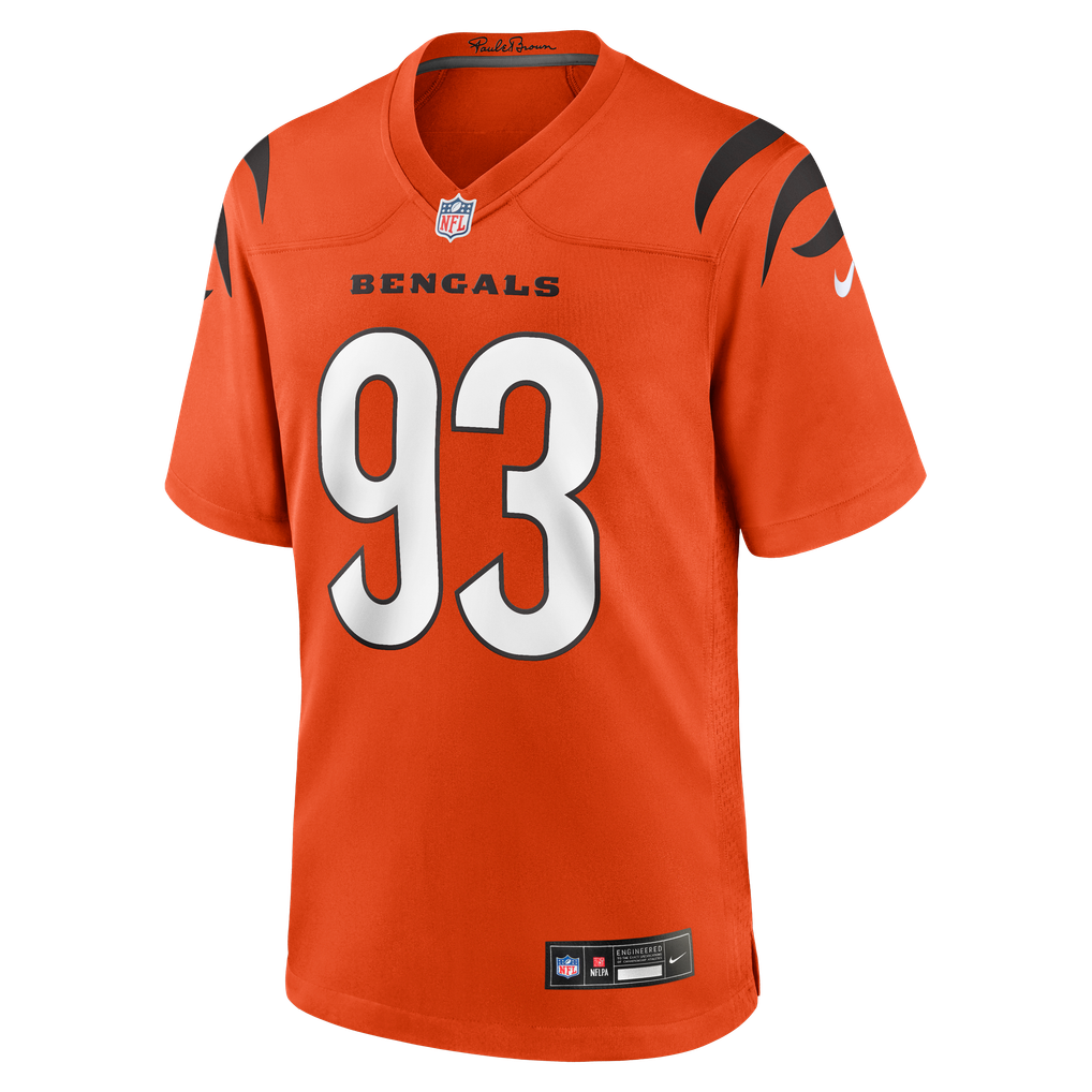 Men's Cincinnati Bengals Jonathan Allen Orange Alternate Game Jersey