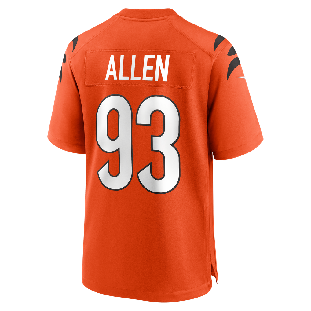 Men's Cincinnati Bengals Jonathan Allen Orange Alternate Game Jersey