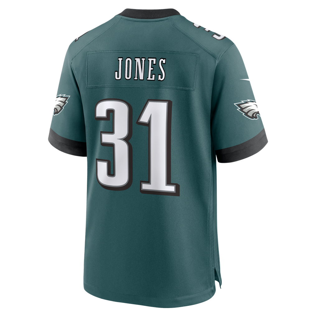 Men's Philadelphia Eagles Jonathan Jones Midnight Green Team Game Jersey