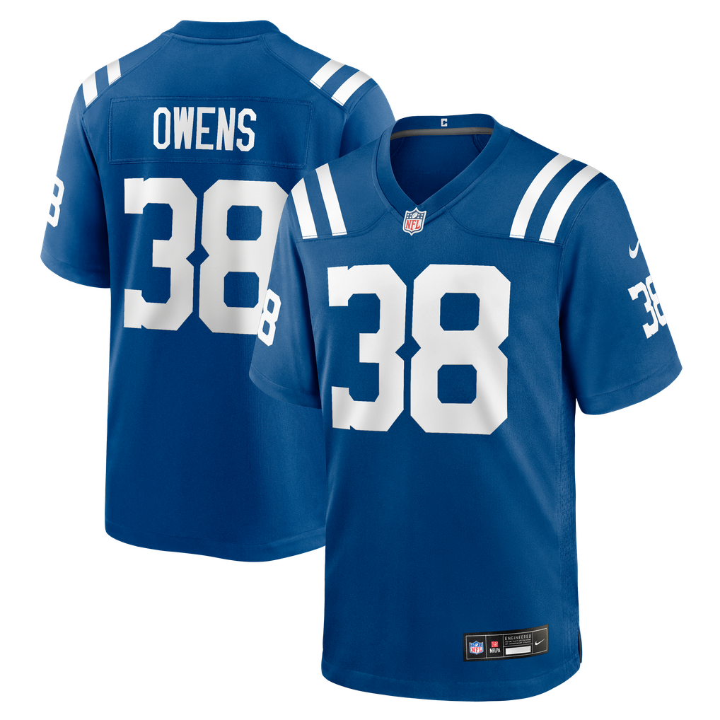 Men's Indianapolis Colts Jonathan Owens Royal Team Game Jersey