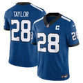 Men's Indianapolis Colts Jonathan Taylor Royal Alternate Indiana Nights Vapor F.U.S.E. Stitched Limited Jersey