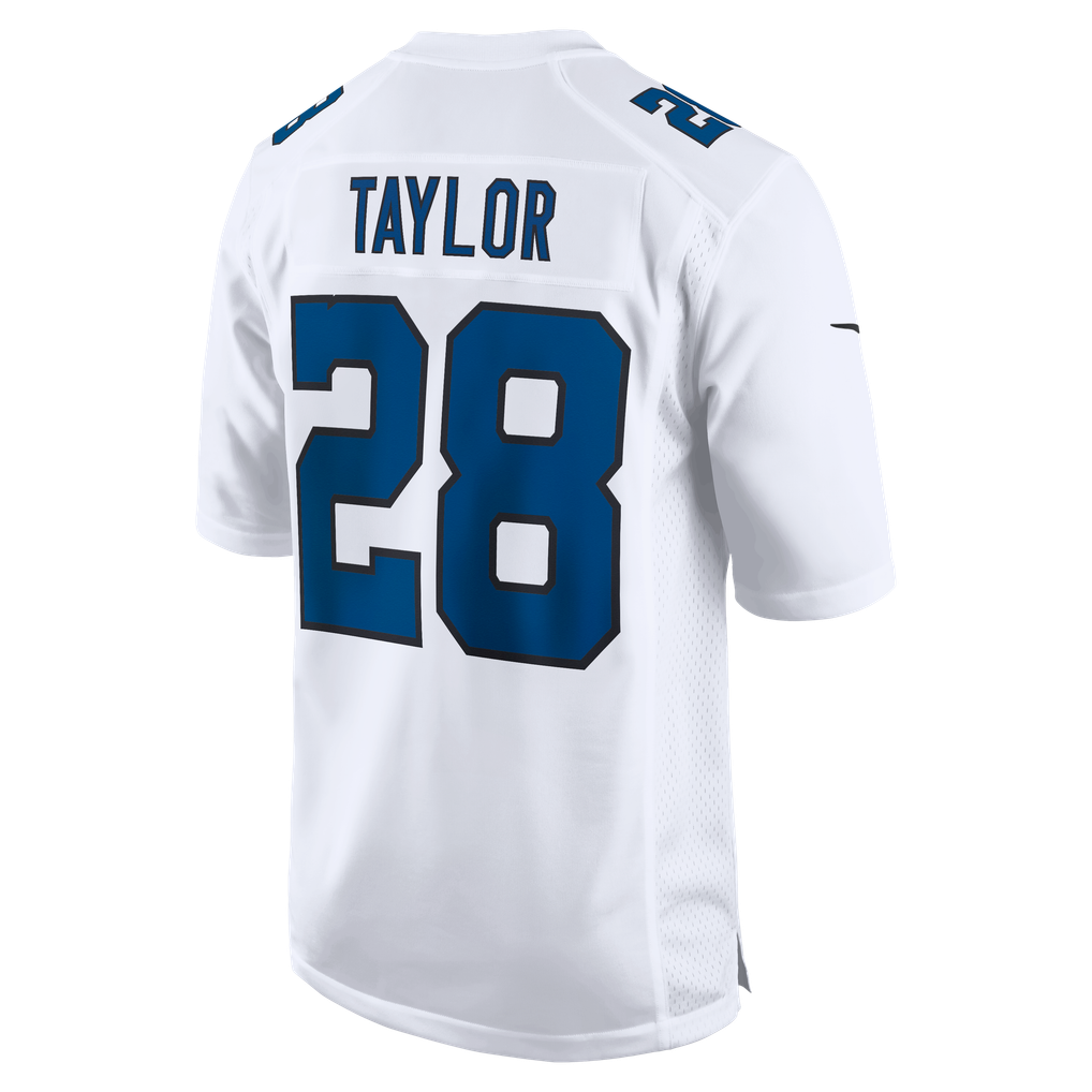 Men's Indianapolis Colts Jonathan Taylor Tundra White Fashion Game Jersey