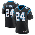 Men's Carolina Panthers Jonathon Brooks Black Game Jersey
