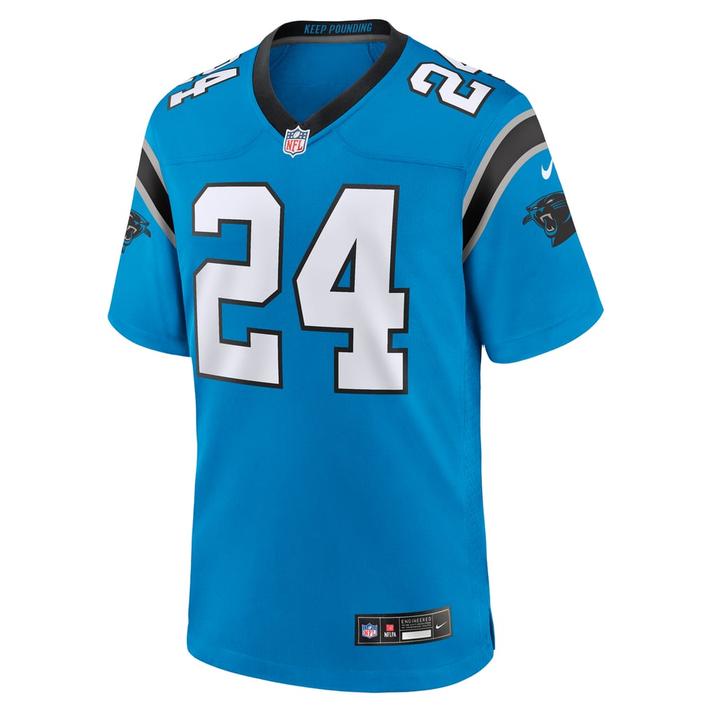Men's Carolina Panthers Jonathon Brooks Blue Alternate Game Player Jersey