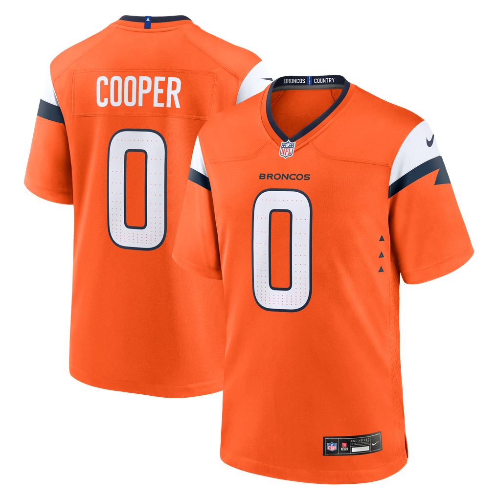Men's Denver Broncos Jonathon Cooper Orange Team Game Jersey