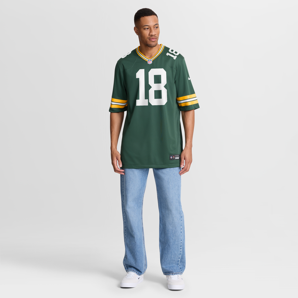 Men's Green Bay Packers Jonnu Smith Green Team Game Jersey
