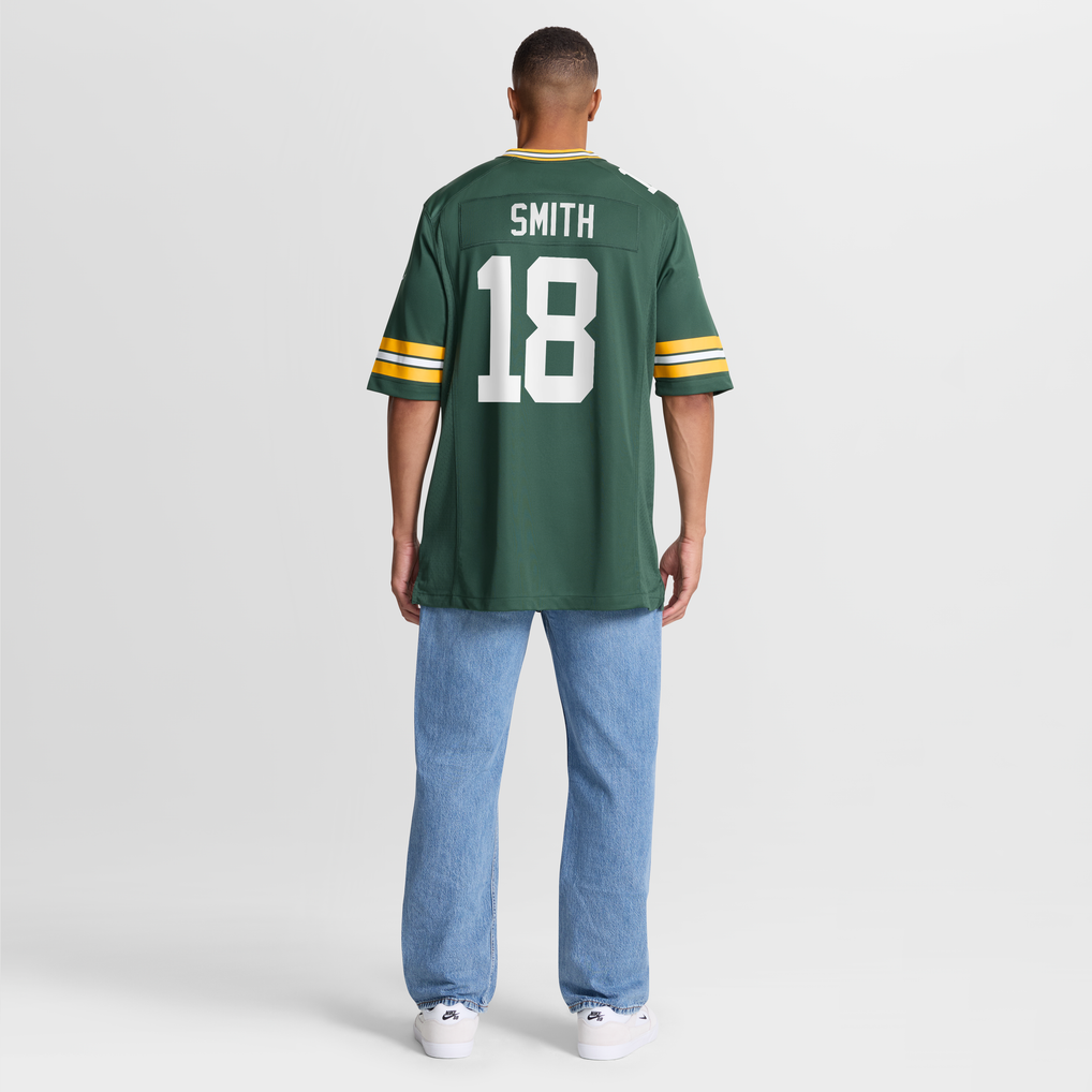 Men's Green Bay Packers Jonnu Smith Green Team Game Jersey