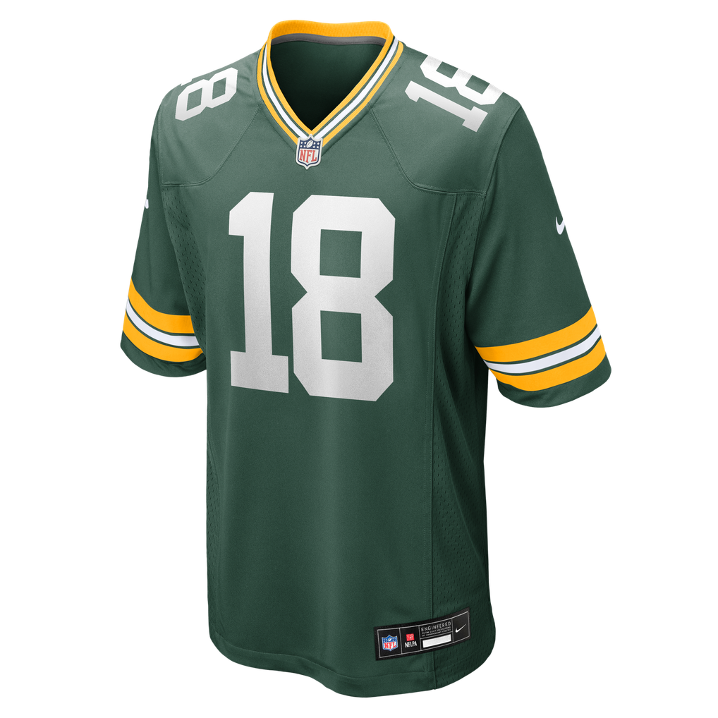 Men's Green Bay Packers Jonnu Smith Green Team Game Jersey