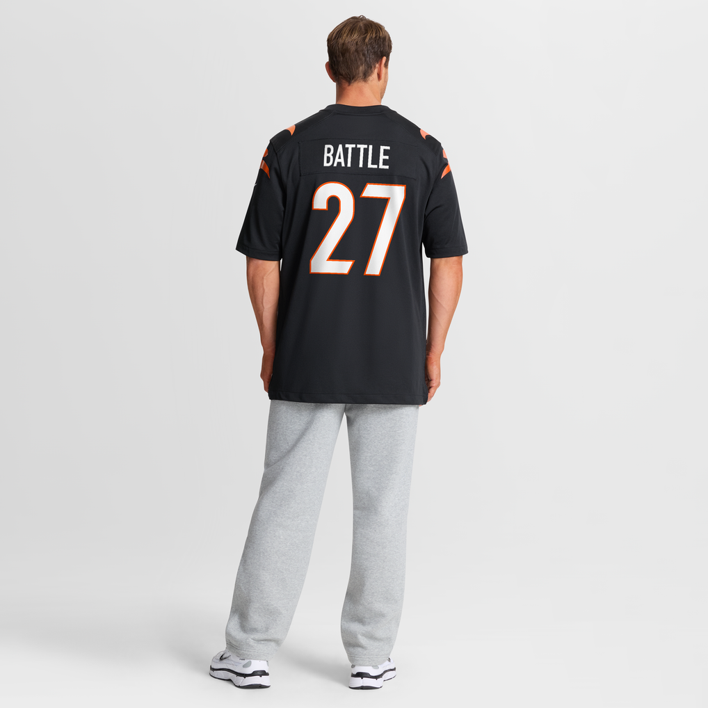 Men's Cincinnati Bengals Jordan Battle Black Team Game Jersey