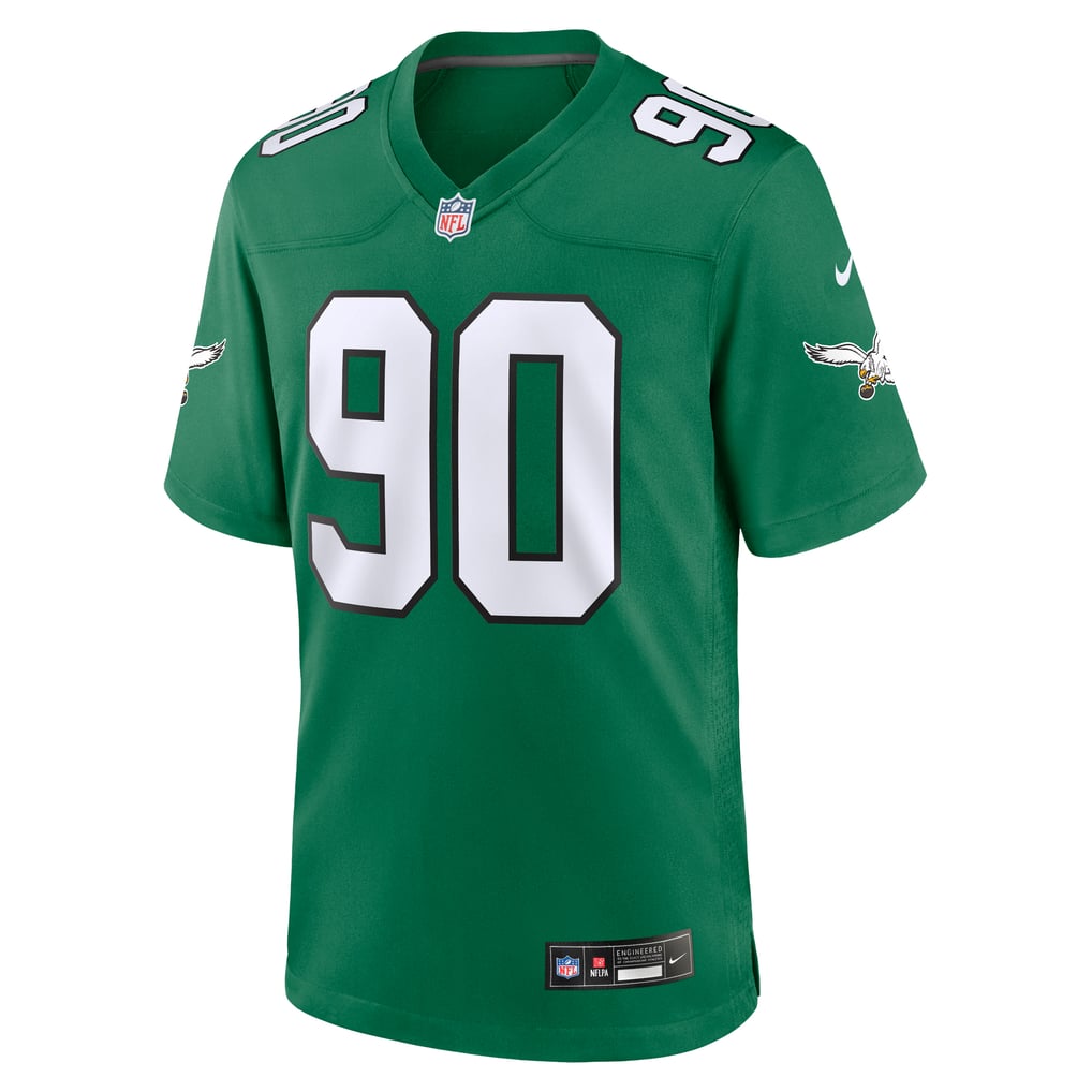 Men's Philadelphia Eagles Jordan Davis Kelly Green Alternate Game Jersey