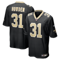 Men's New Orleans Saints Jordan Howden Black Team Game Jersey