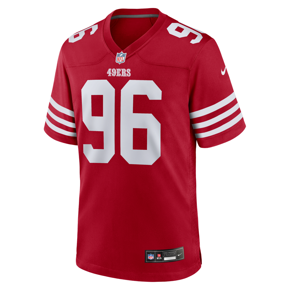 Men's San Francisco 49ers Jordan Jefferson Scarlet Team Game Jersey