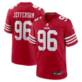 Men's San Francisco 49ers Jordan Jefferson Scarlet Team Game Jersey