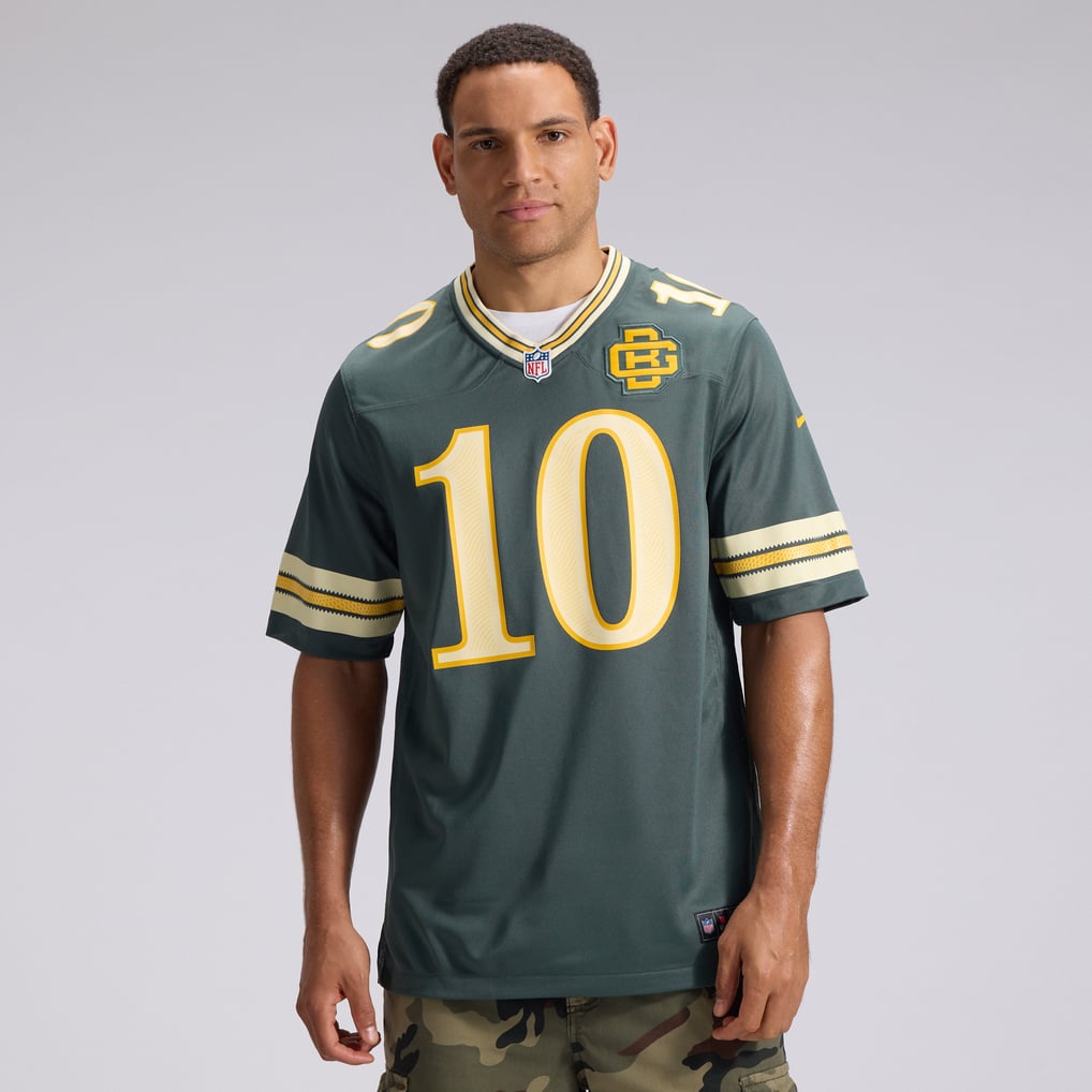 Men's Green Bay Packers Jordan Love Green 2026 Rivalries Collection Game Jersey