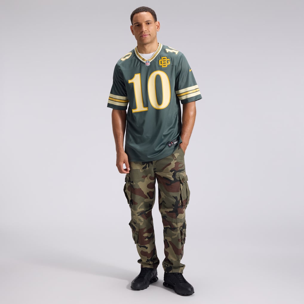 Men's Green Bay Packers Jordan Love Green 2026 Rivalries Collection Game Jersey