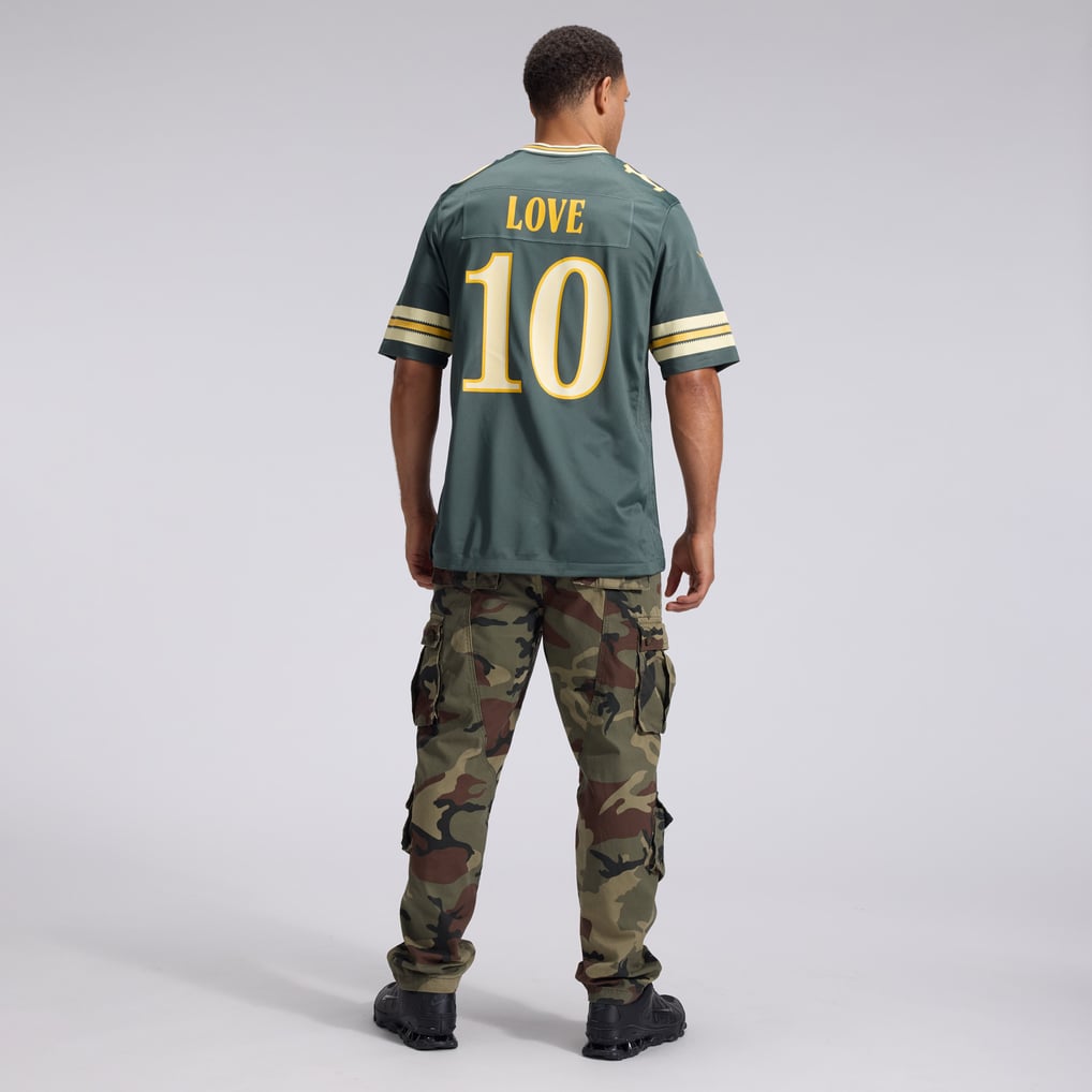 Men's Green Bay Packers Jordan Love Green 2026 Rivalries Collection Game Jersey