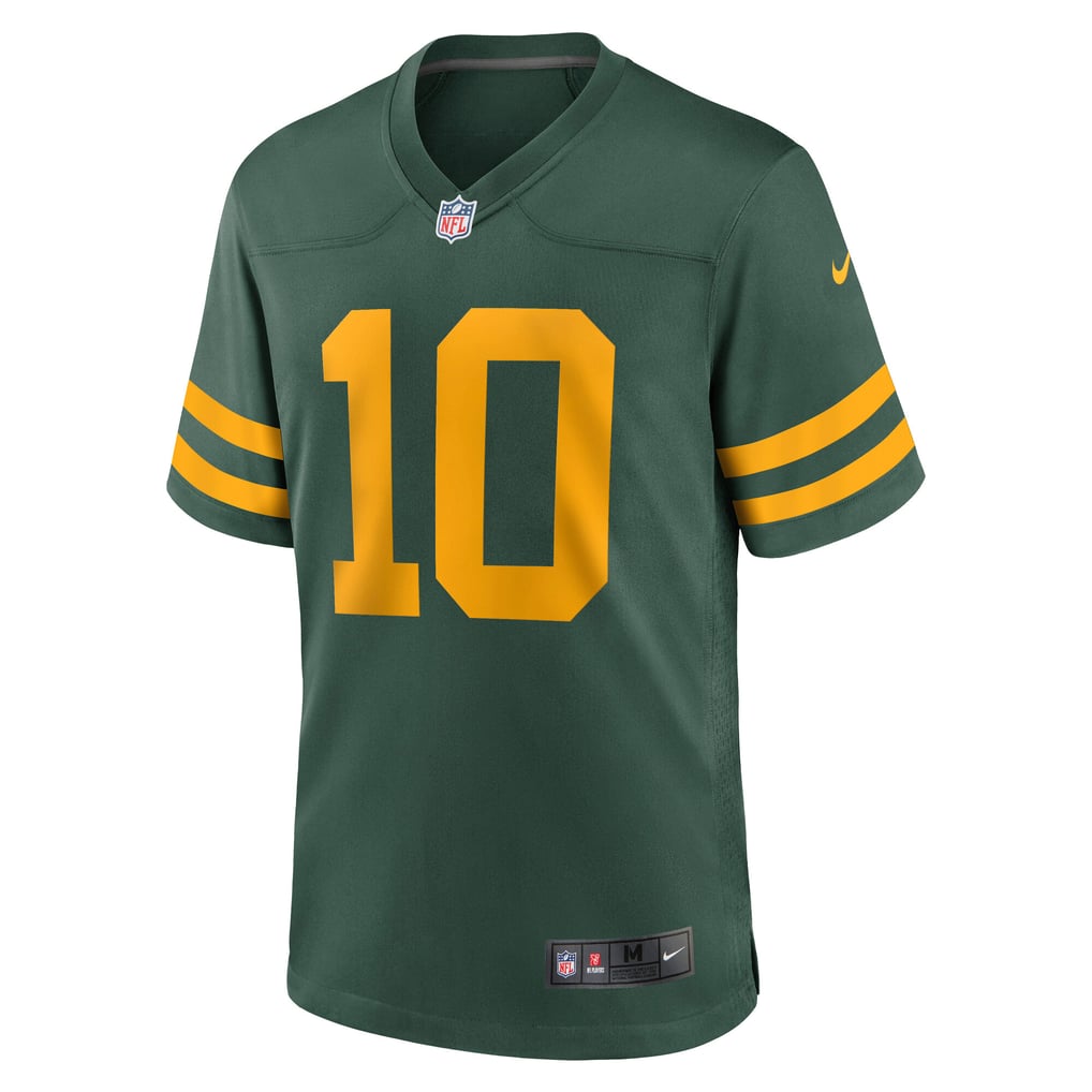 Men's Green Bay Packers Jordan Love Green Alternate Game Jersey