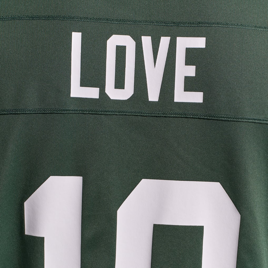 Men's Green Bay Packers Jordan Love Green Player Game Jersey