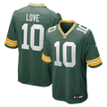 Men's Green Bay Packers Jordan Love Green Player Game Jersey