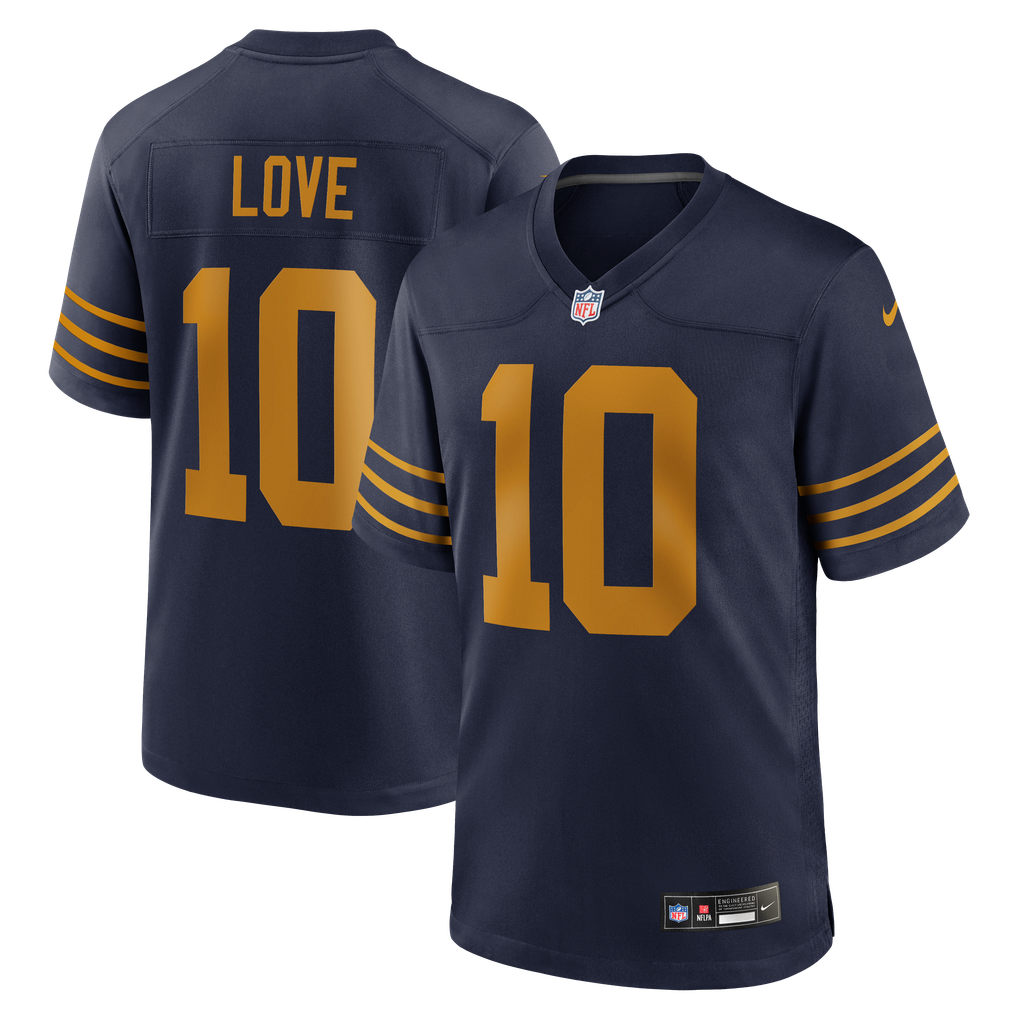 Men's Green Bay Packers Jordan Love Navy The 1923 Classic Game Jersey