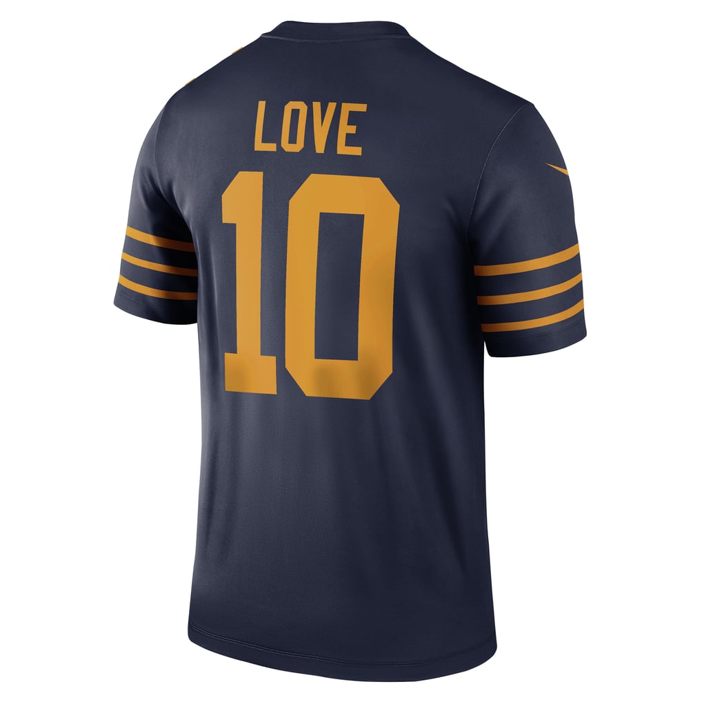 Men's Green Bay Packers Jordan Love Navy The 1923 Classic Legend Player Dri-FIT Top